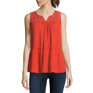 a.n.a Tiered Crochet Top